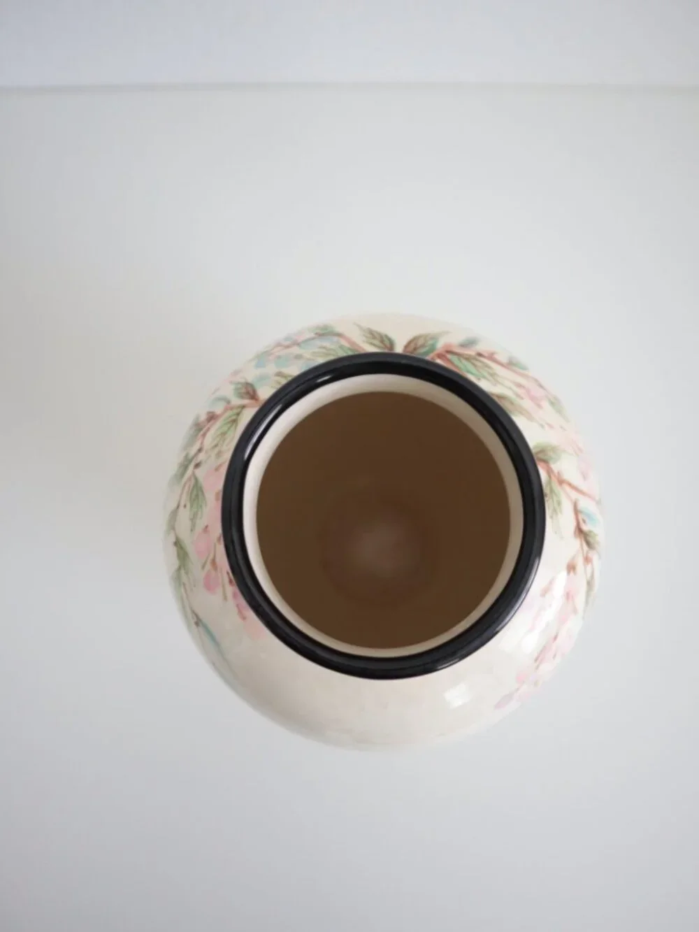 Vintage 90s Sally Noland Hand Painted Vase